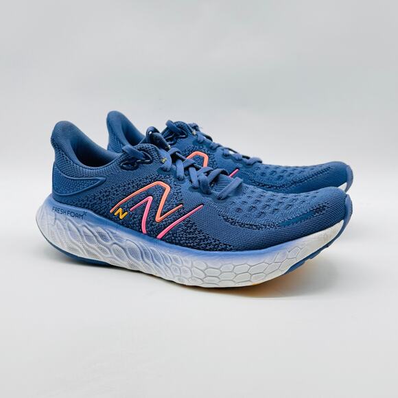 New Balance 1080V12 Womens 8.5 Blue Running Shoes Fresh Foam Sneakers Trainer - Picture 2 of 11